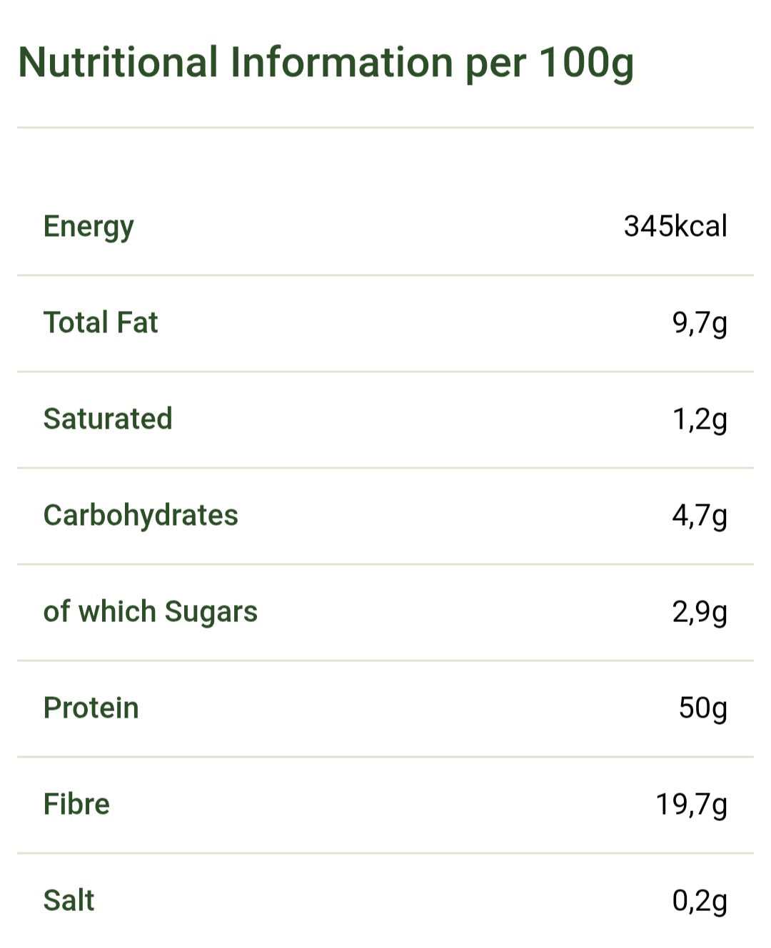 Organic Hemp Protein Powder 500g